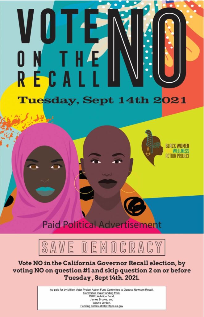 Vote No on the California Recall Flyer