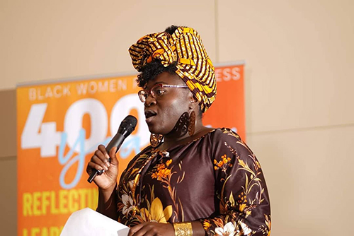 Women in traditional African attire
